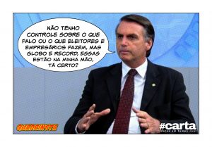 Bolsonaro: “Nem eleitor, empresário ou língua, só controlo a imprensa”