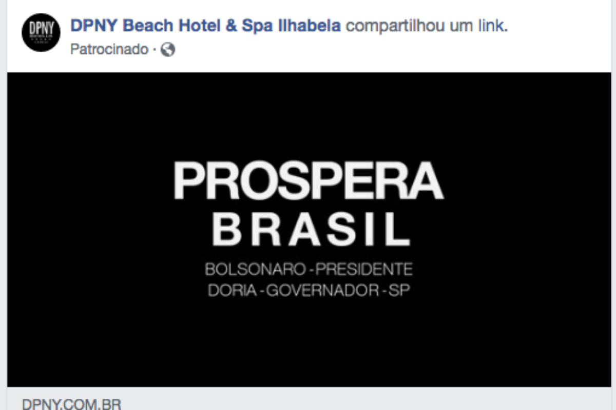 Justiça manda Facebook remover propaganda de spa pró-Bolsonaro e Doria