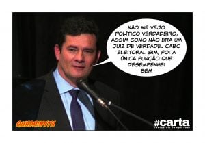 Sergio Moro diz não se ver político e confirma tese da “Justiça cega”