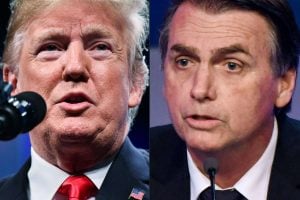 Bolsonaro deseja sorte a Trump e diz que vai aos EUA ‘se estiver com passaporte’