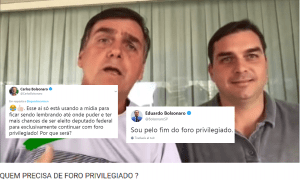 Seis vezes em que a família Bolsonaro foi contra o foro especial