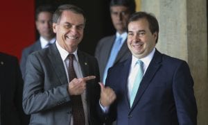 'É fofoca', diz Bolsonaro sobre Rodrigo Maia se tornar ministro