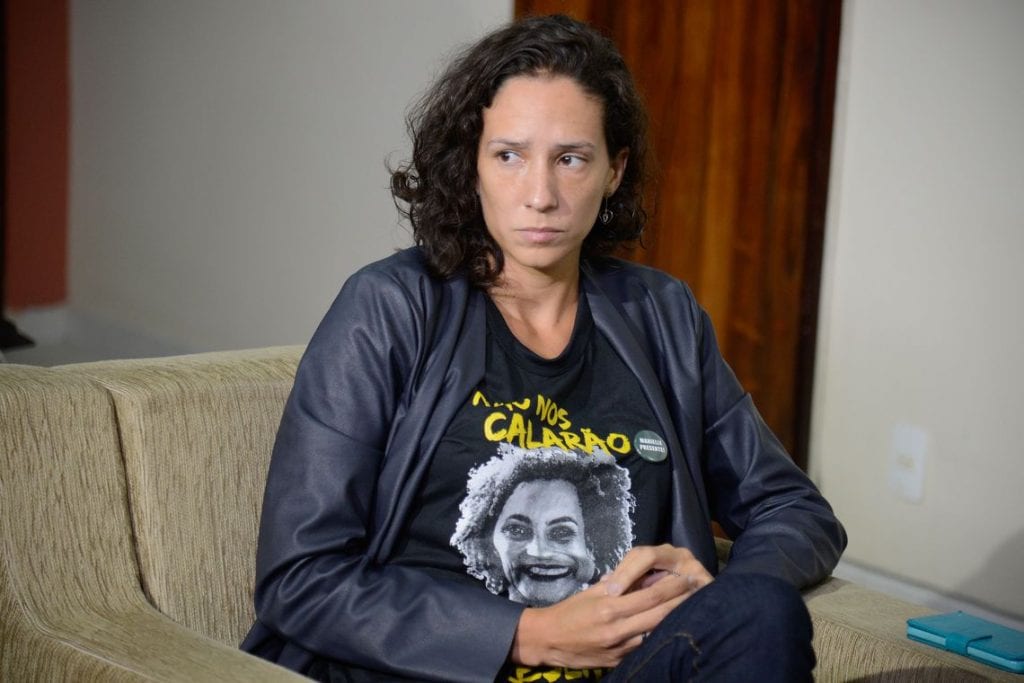 Mônica Benício lembra Marielle ao lado de Angela Davis nos EUA