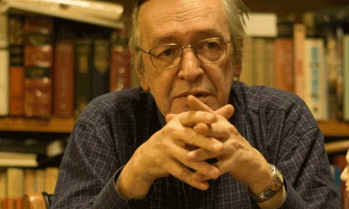 O escritor Olavo de Carvalho. Foto: Reprodução 