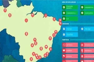 Plataforma mapeia obras literárias pelo Brasil