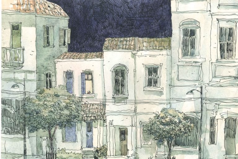 Ilustração de Odilon Moraes para o conto de Pedro Veludo