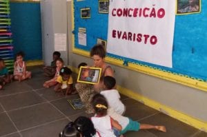 Conceição Evaristo em sala de aula
