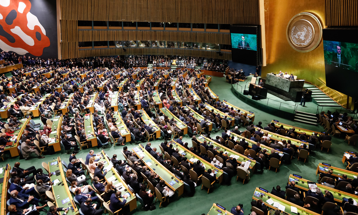 O presidente Jair Bolsonaro abriu a Assembleia Geral da ONU à base de agressões. (Foto: Carolina Antunes/PR) 