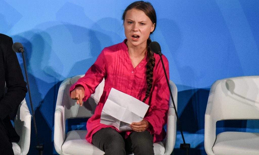 Eduardo Bolsonaro compartilha montagem falsa para atacar Greta Thunberg