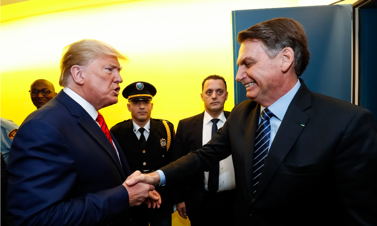 Quintal dos EUA não e sim de Donald Trump, com exclusividade. Foto: Alan Santos/PR
