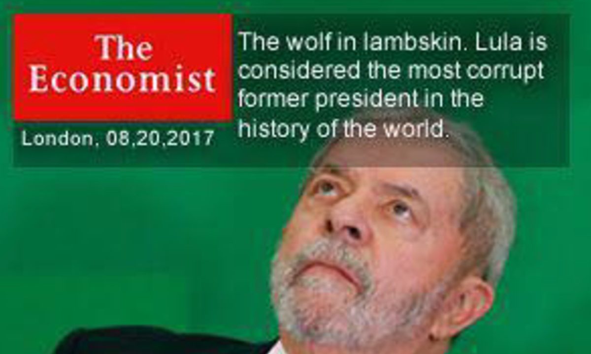 Em caso de marasmo, basta evocar Lula e o PT, e então os dedos se mobilizam em frenética produção de impropérios e mentiras, como uma capa inventada da The Economist