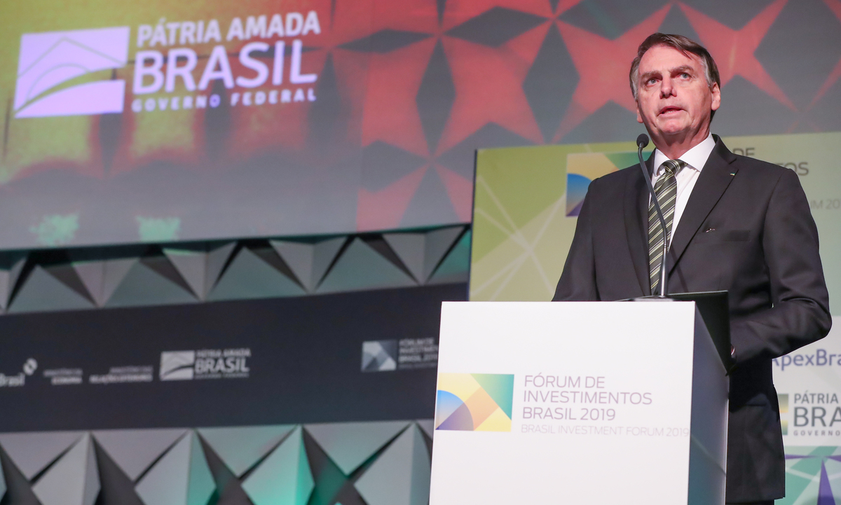 O presidente Jair Bolsonaro (PSL), durante abertura de evento em São Paulo. (Foto: Marcos Corrêa/PR) 