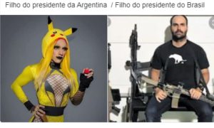Filho do presidente eleito da Argentina responde ataque de Eduardo Bolsonaro