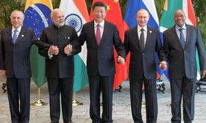 Embaixada russa publica foto sobre Brics com Temer como presidente