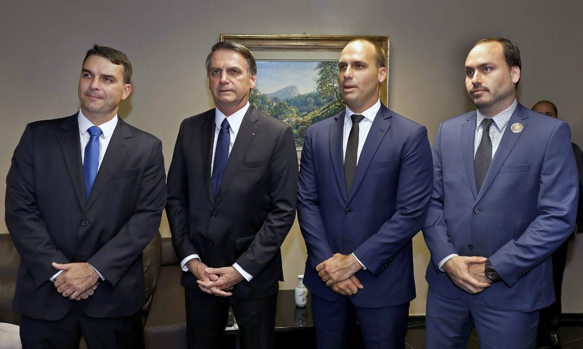 O clã Bolsonaro (Foto: Roberto Jayme/ASCOM)