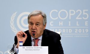Mudança climática está chegando a um ponto sem volta, diz chefe da ONU