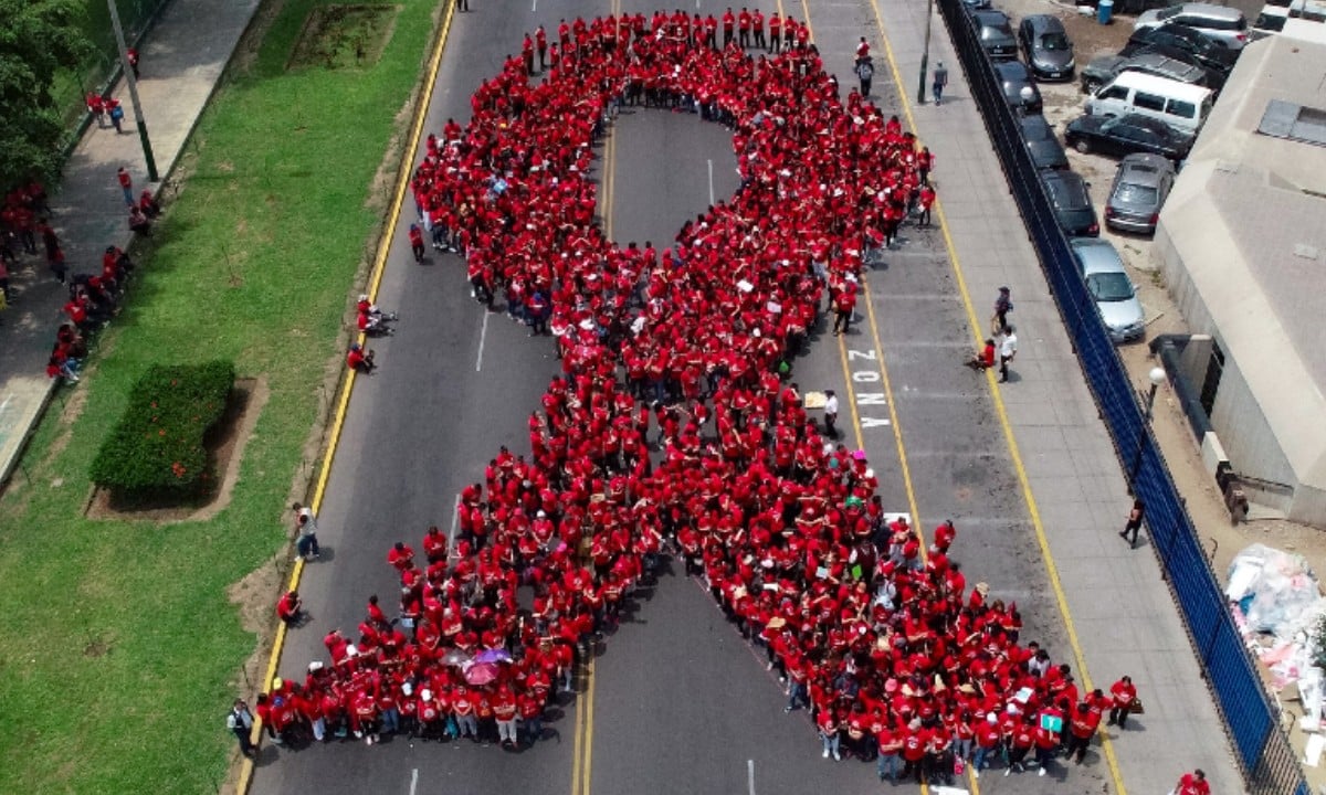 Dia Mundial de Luta contra o HIV (Foto: Ministério da Saúde do Peru) 