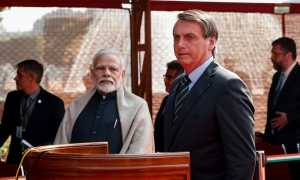 Bolsonaro e Narendra Modi anunciam acordos entre Brasil e Índia