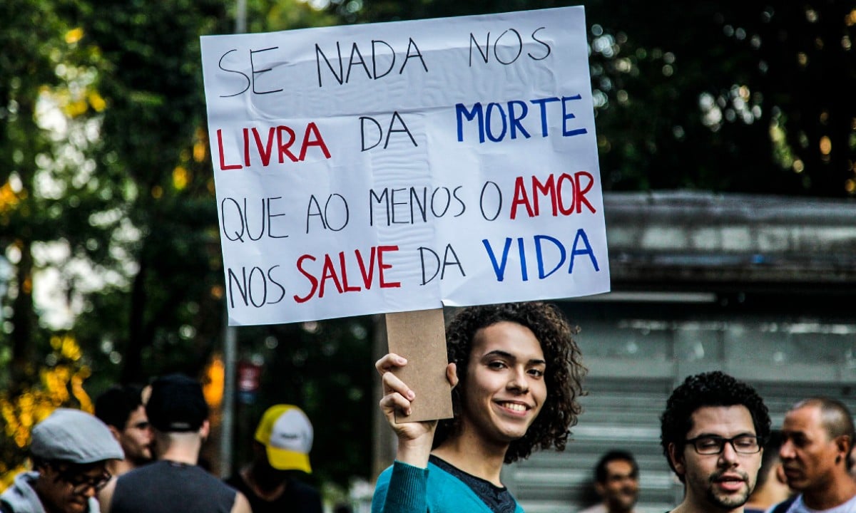 Marcha do Orgulho Trans de São Paulo (Foto: Paulo Pinto/FotosPúblicas) 