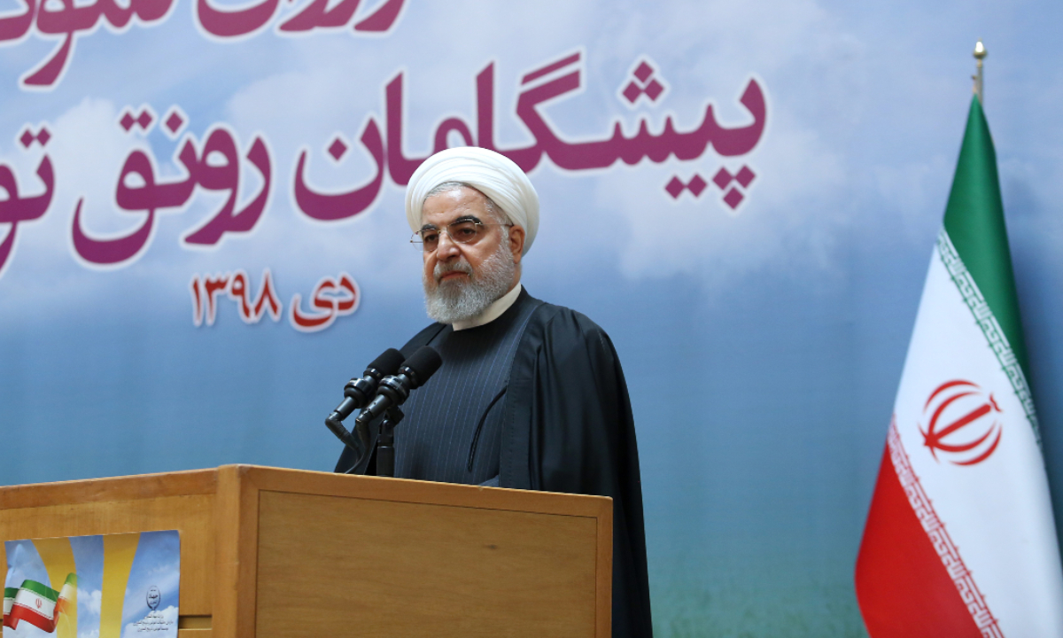 Presidente do Irã, Hassan Rouhani. Foto: IRANIAN PRESIDENCY / AFP 