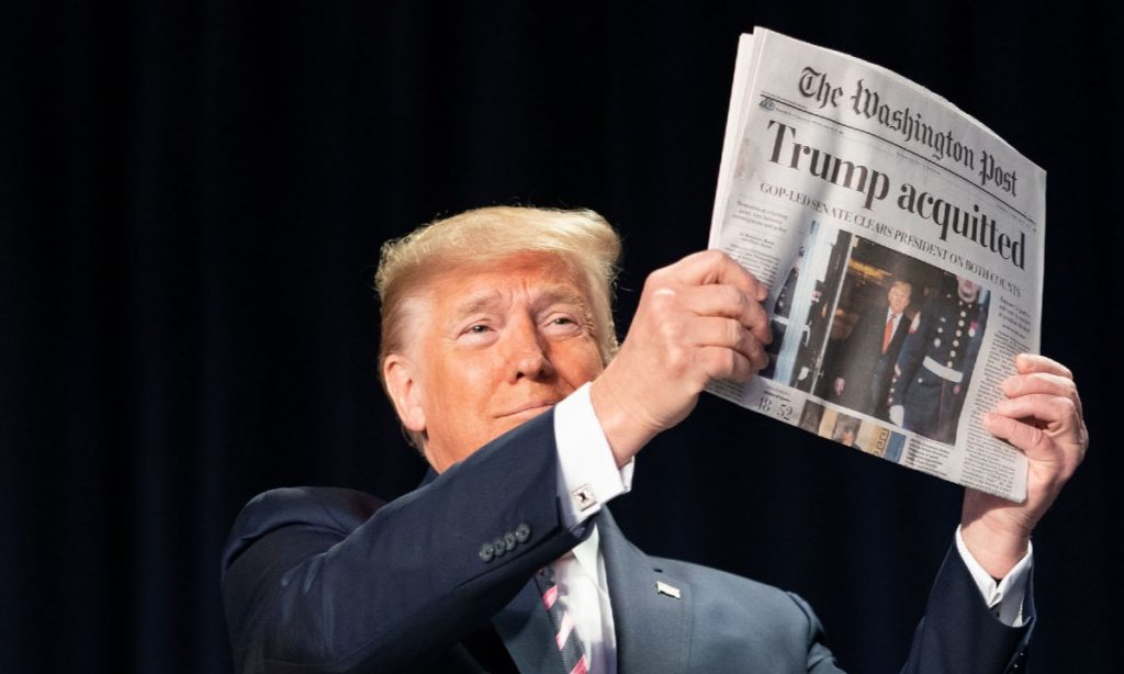 Trump diz que o Congresso deveria “apagar” seu julgamento político