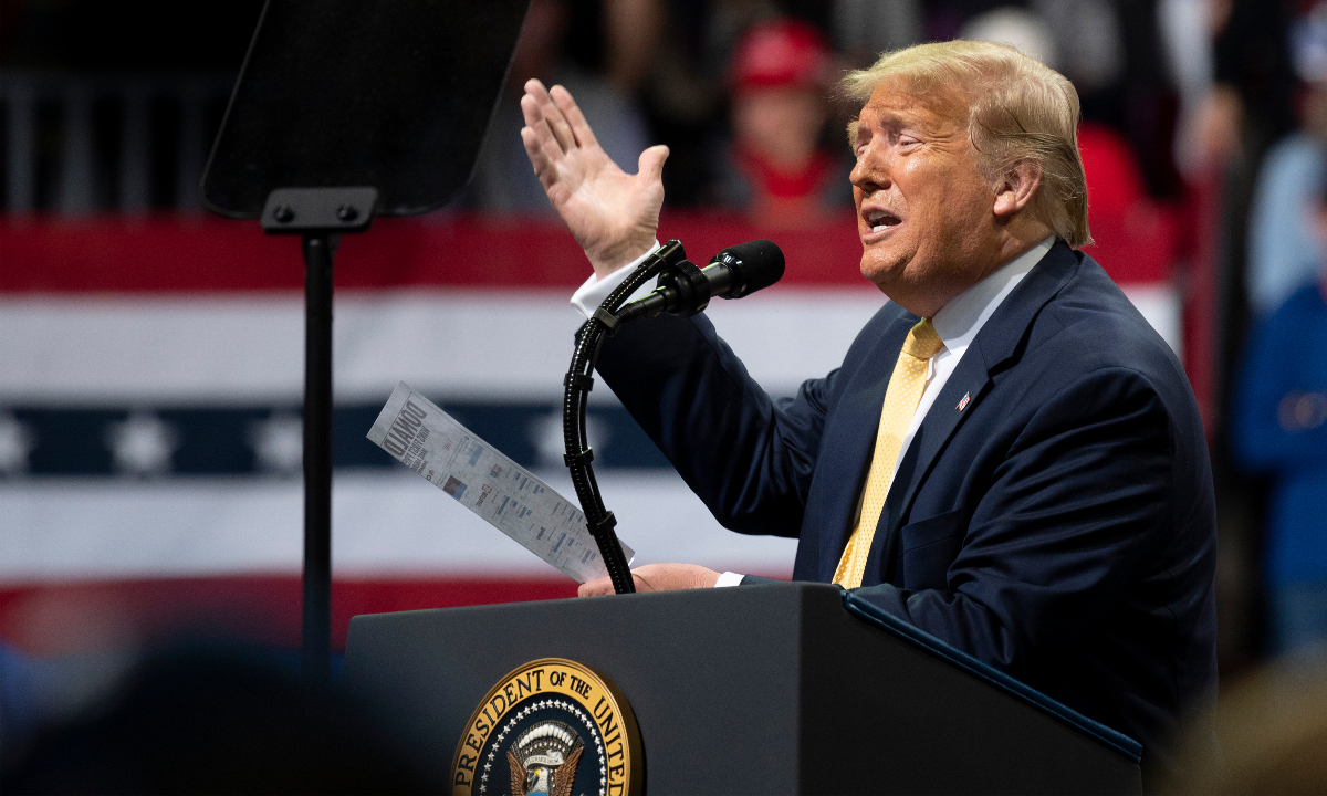 Presidente americano Donald Trump. Foto: AFP 