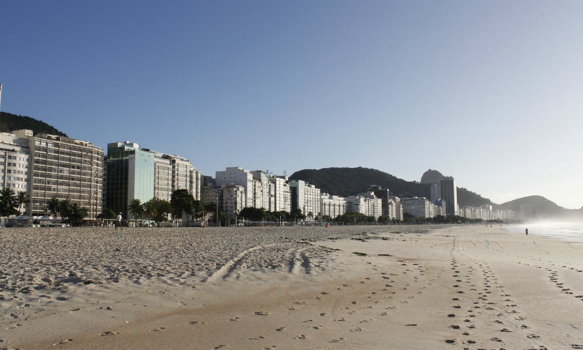 Copacabana durante a pandemia do coronavírus (Foto: Victor Calcagno) 