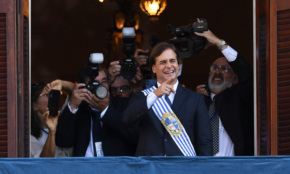 Novo presidente do Uruguai, Luis Lacalle Pou. Foto: AFP. 