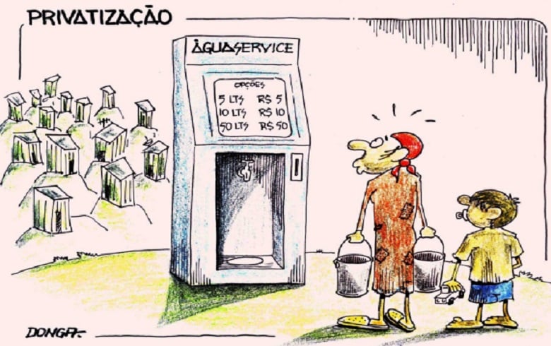 O Brasil à beira do apartheid hídrico. Parte da nossa água já esta privatizada e cada vez mais gente fica sem acesso a ela