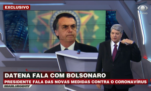 “Não tenho medo de vírus, nem de estar no meio do povo”, diz Bolsonaro
