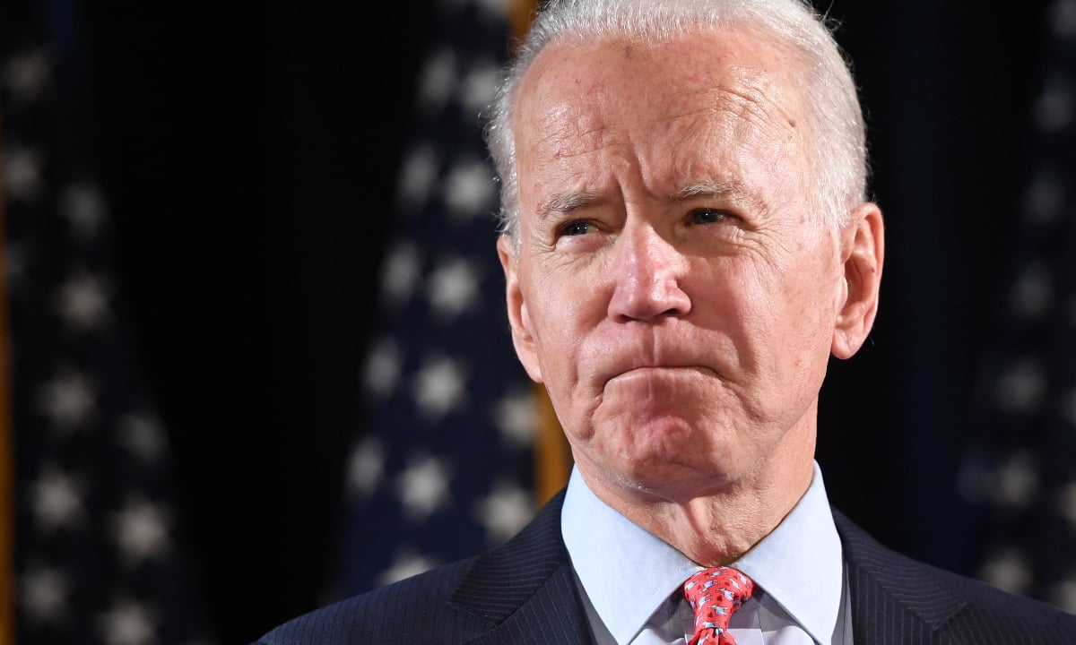 Candidato do Partido Democrata nas eleição presidencial americana, Joe Biden. Foto: AFP 