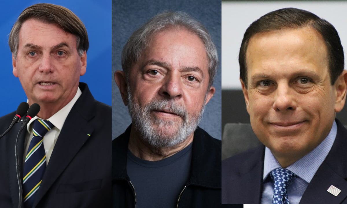 Bolsonaro, Lula e Doria 