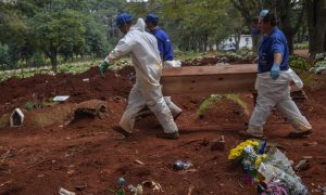 Registros de mortes no Brasil ainda superam patamar pré-pandemia