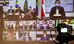 “Vamos juntos”, diz Doria a Bolsonaro em reunião de governadores