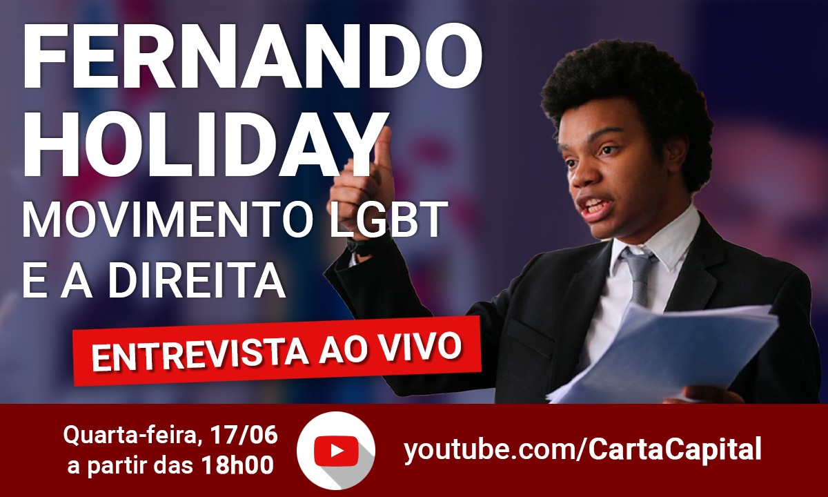 CartaCapital entrevista Fernando Holiday nesta quarta-feira, às 18h