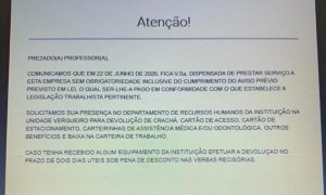 Uninove demite professores por mensagem automática na internet e revolta alunos