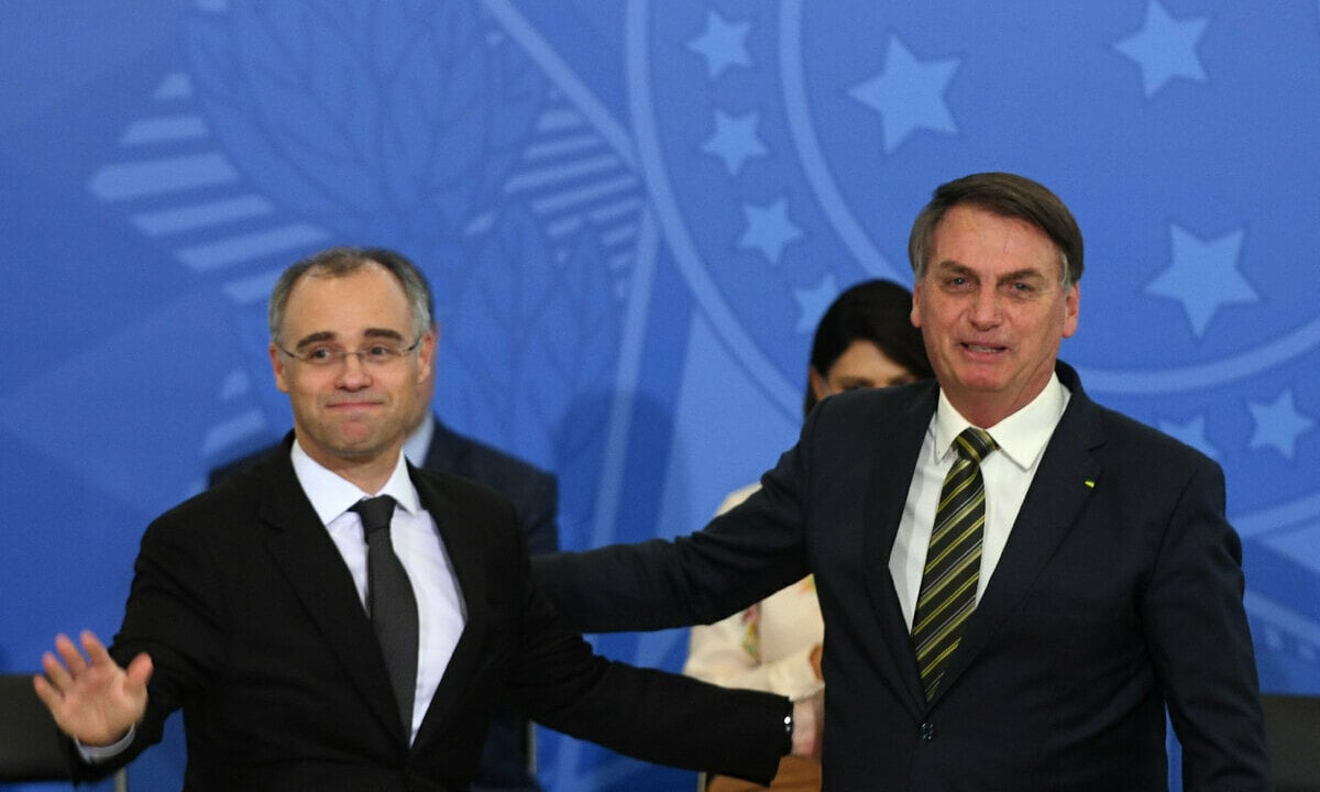 André Mendonça e Jair Bolsonaro. Foto: Isaac Amorim/MJSP 