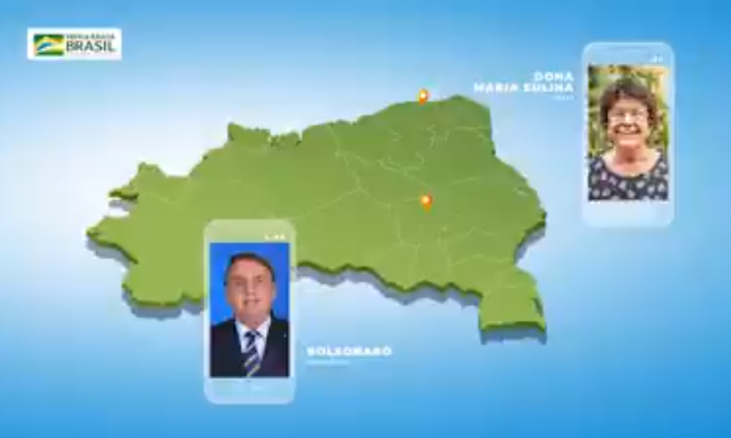 Bolsonaro usa personagens falsos para simular conversa em propaganda