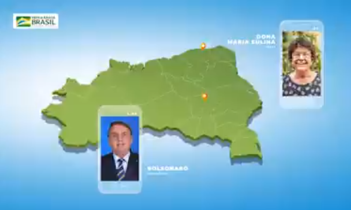 Bolsonaro usa personagens falsos para simular conversa em propaganda