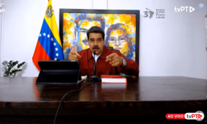 Em encontro exibido pelo PT, Maduro chama Bolsonaro de 