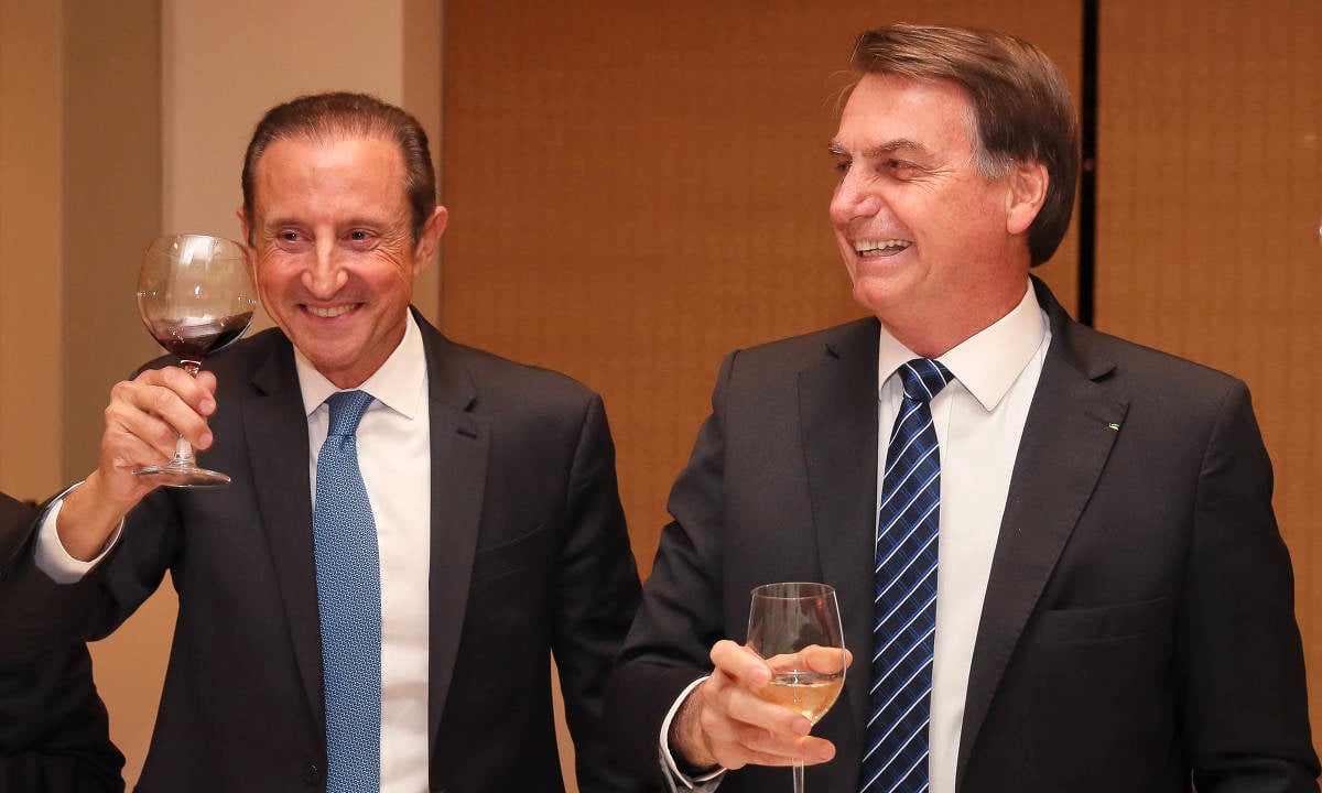 O presidente brasileiro, Jair Bolsonaro, e Paulo Skaf; Foto: PR 