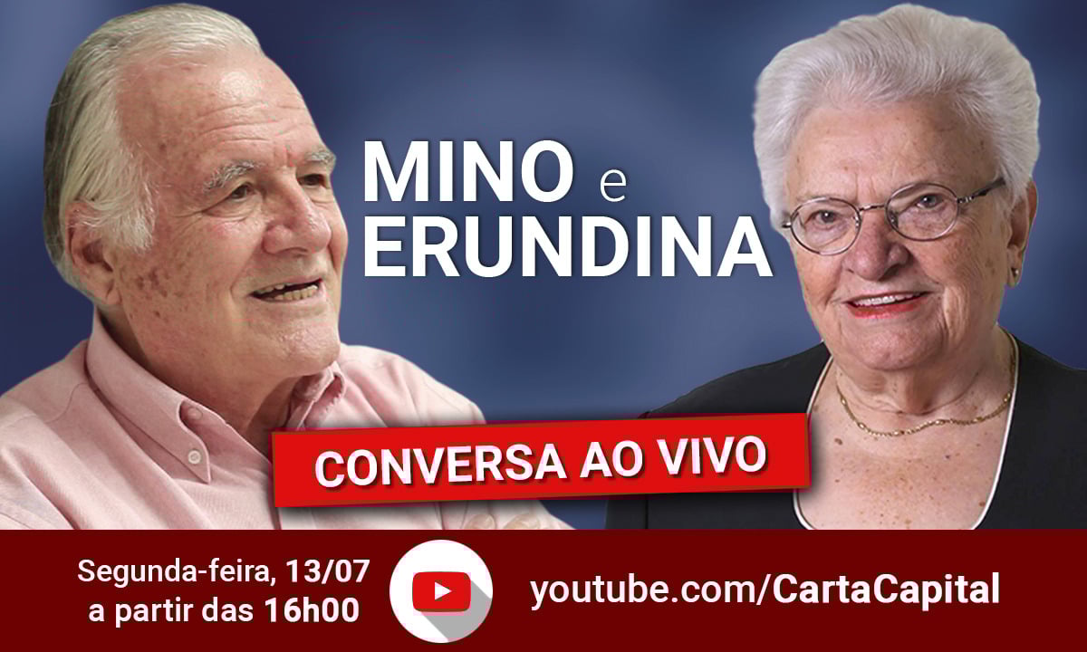 Mino Carta conversa com Luiza Erundina nesta segunda, às 16h