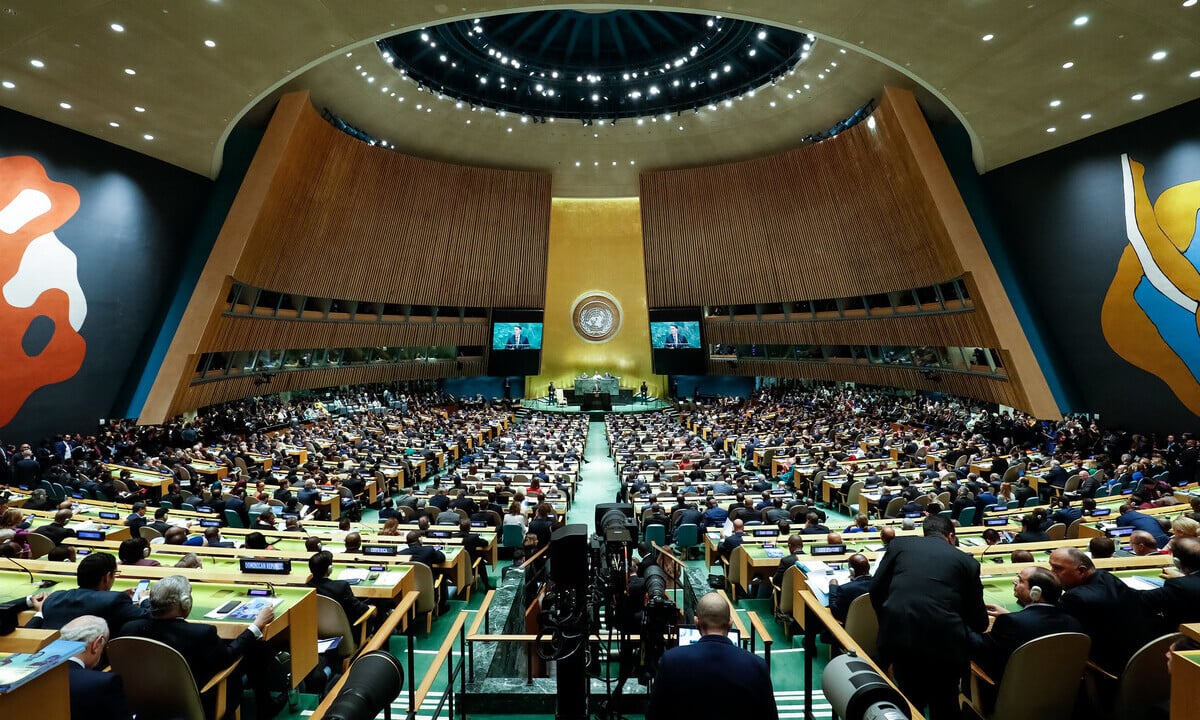 O presidente Jair Bolsonaro estreou na Assembleia Geral das Nações Unidas no ano passado, com discurso agressivo. Foto: Alan Santos/PR 
