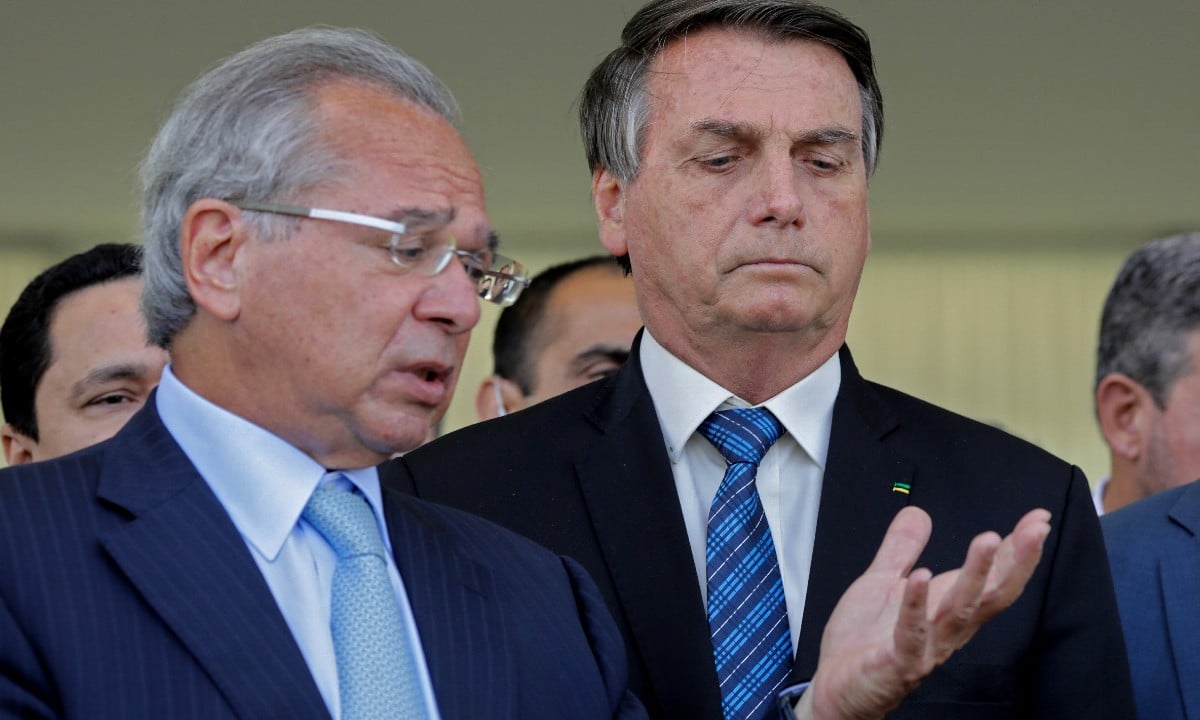 Paulo Guedes e Jair Bolsonaro (Foto: Sergio Lima / AFP) 