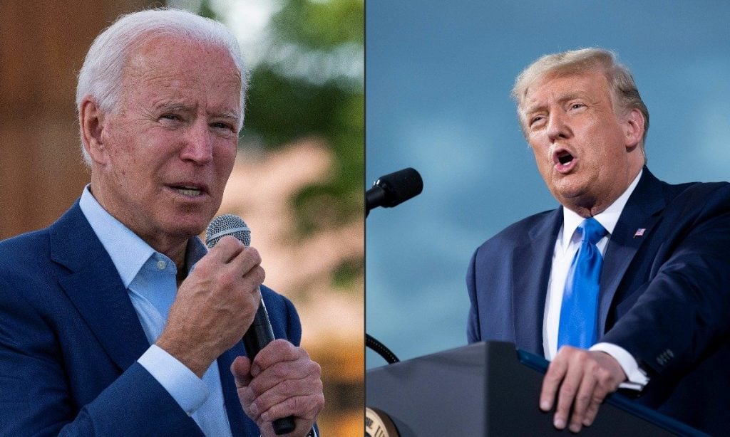 Trump aparece à frente de Biden em pesquisa para eleição de 2024