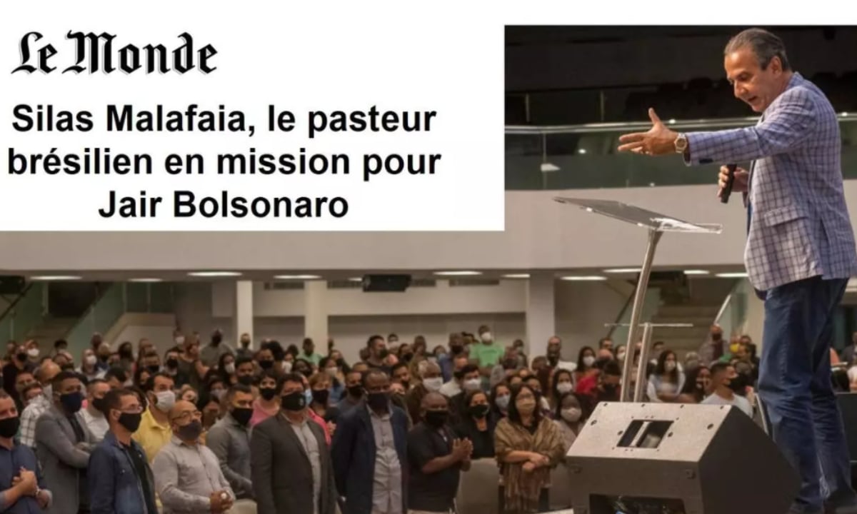 Perfil do pastor ocupa página inteira no jornal Le Monde © Reprodução Le Monde