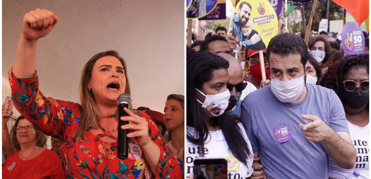Marília Arraes e Guilherme Boulos