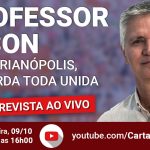 Professor Elson fala sobre candidatura e frente de esquerda em Florianópolis