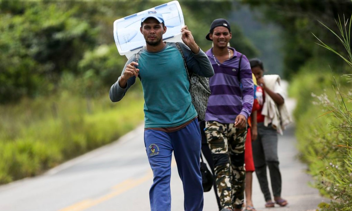 Refugiados venezuelanos em Roraima (Foto: Marcelo Camargo/Ag Brasil) 