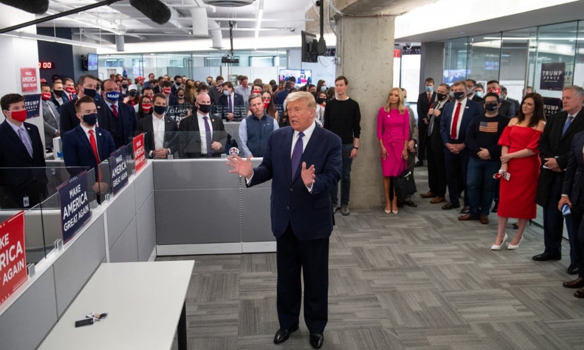 Trump: Americanos ‘têm direito a conhecer o vencedor’ no dia da eleição